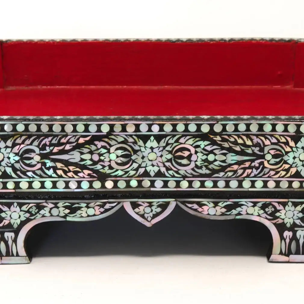 Thai Mother-of-Pearl Inlaid Offering Tray, 19th Century